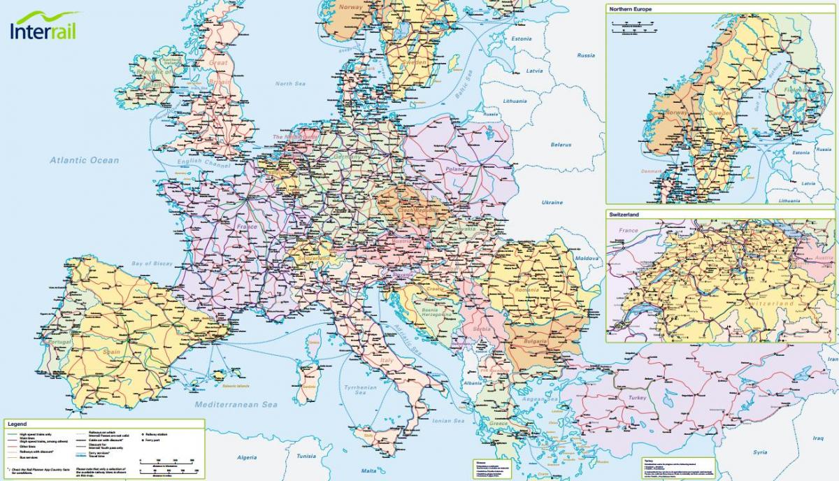 karte interrail šveice 