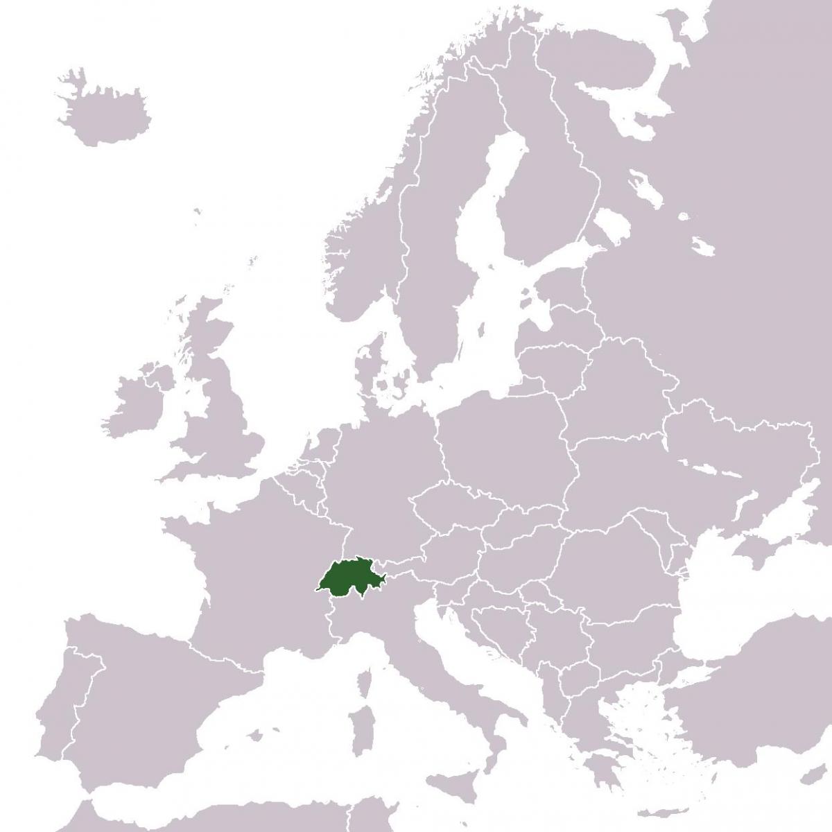 šveice vieta eiropā karte