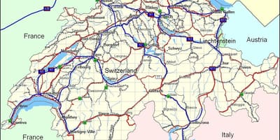Kartes šveices kalni