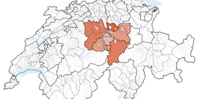 Karte centrālā šveice 